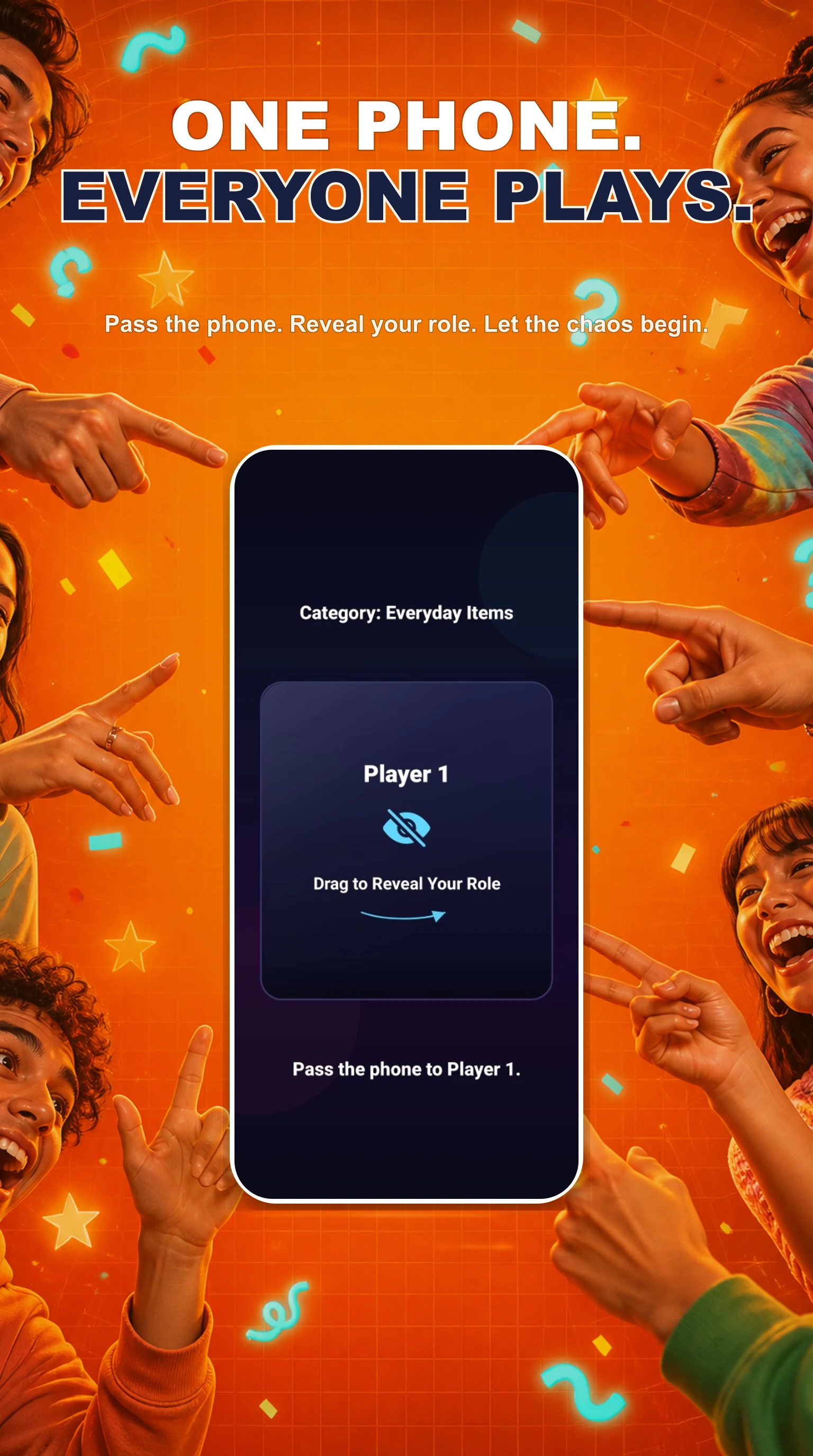 Imposter Who? Party Word Game screenshot